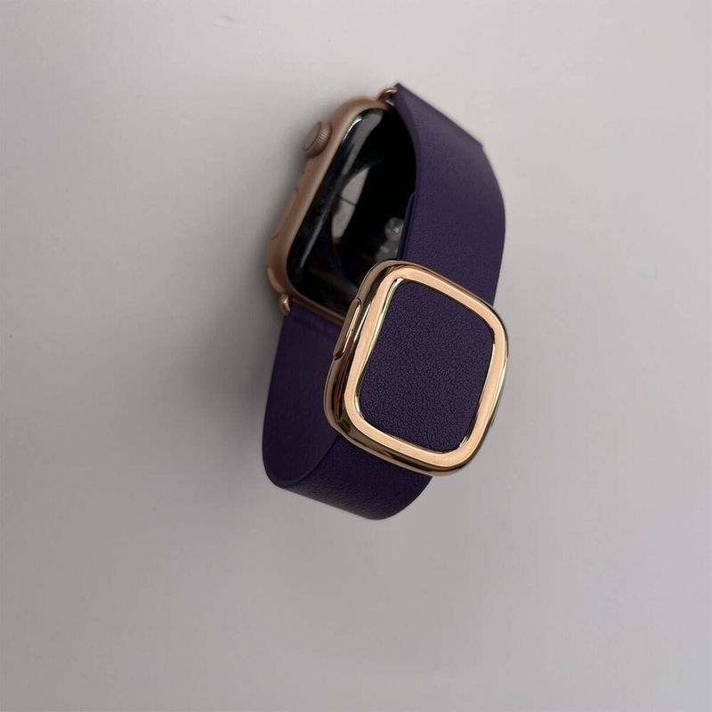 Купити Ремінець oneLounge Modern Buckle Dark Aubergine для Apple Watch 44mm | 42mm SE | 6 | 5 | 4 | 3 | 2 | 1 OEM за найкращою ціною в Україні 🔔, наш інтернет - магазин гарантує якість і швидку доставку вашого замовлення 🚀