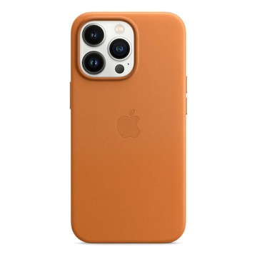 Кожаный чехол iLoungeMax Leather Case MagSafe Golden Brown для iPhone 13 Pro Max (с поддержкой анимации) OEM