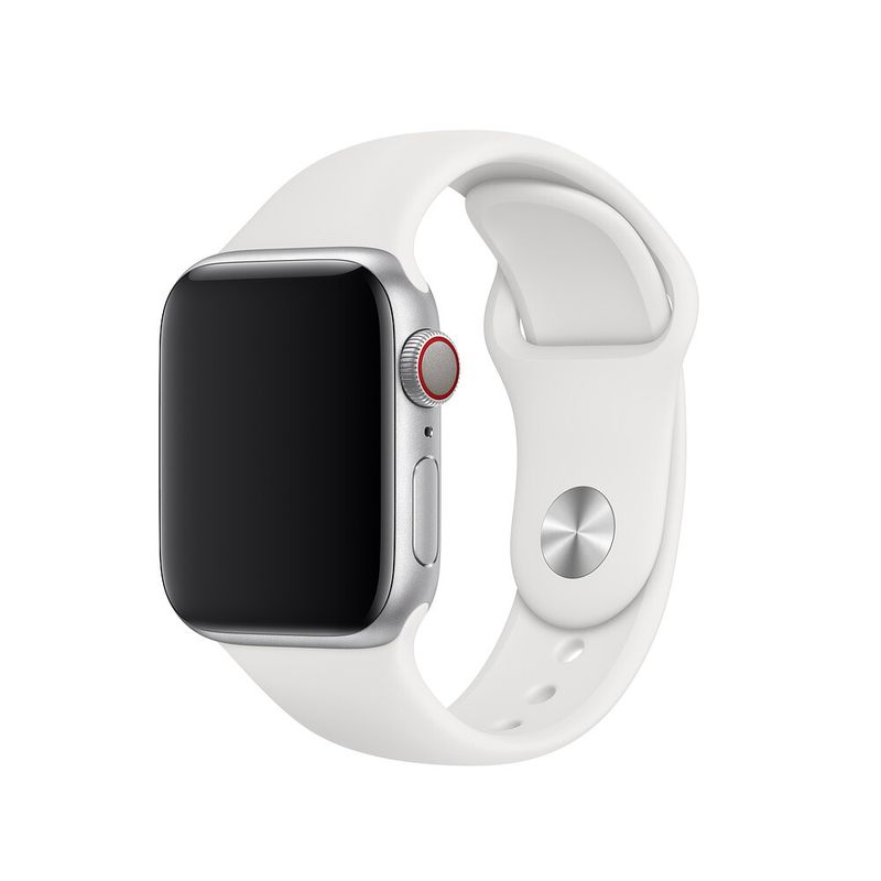 Купить Ремешок Apple Sport Band S | M & M | L White (MTP52) для Apple Watch 40mm | 38mm SE | 6 | 5 | 4 | 3 | 2 | 1 по лучшей цене в Украине 🔔 ,  наш интернет - магазин гарантирует качество и быструю доставку вашего заказа 🚀