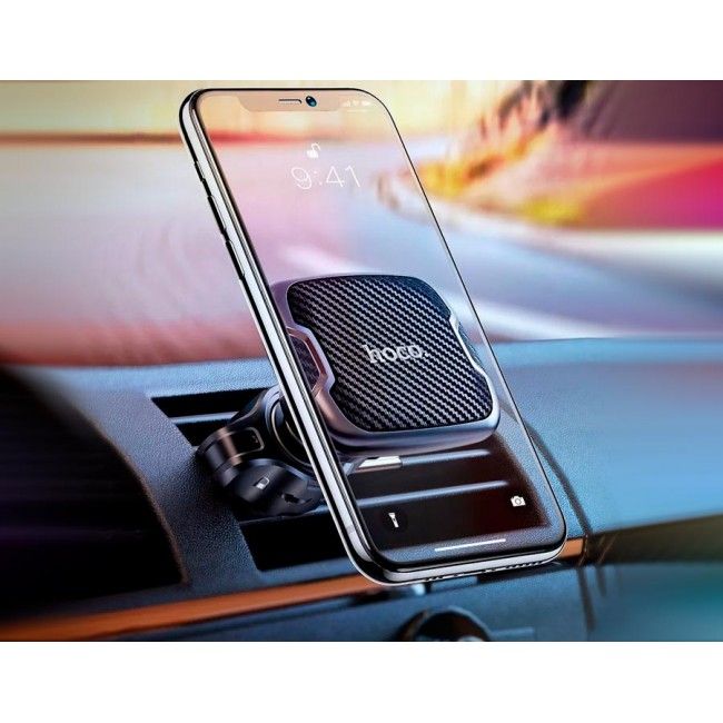 Купить Магнитный держатель для смартфона в авто Hoco CA65 Black по лучшей цене в Украине 🔔 ,  наш интернет - магазин гарантирует качество и быструю доставку вашего заказа 🚀