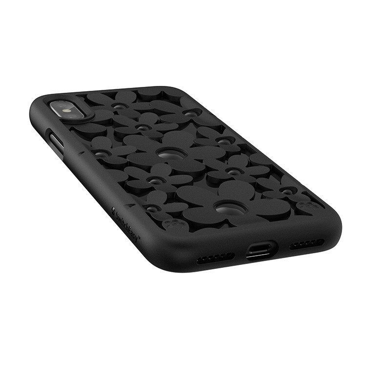 Купить Чехол SwitchEasy Fleur чёрный для iPhone X/XS по лучшей цене в Украине 🔔 ,  наш интернет - магазин гарантирует качество и быструю доставку вашего заказа 🚀
