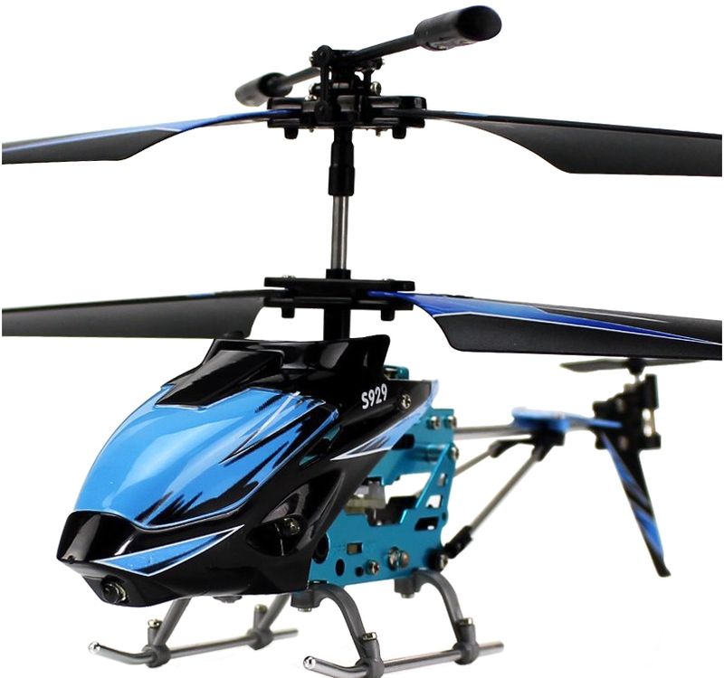 Купить Вертолёт на радиоуправлении 3-к WL Toys S929 с автопилотом (синий) по лучшей цене в Украине 🔔 ,  наш интернет - магазин гарантирует качество и быструю доставку вашего заказа 🚀