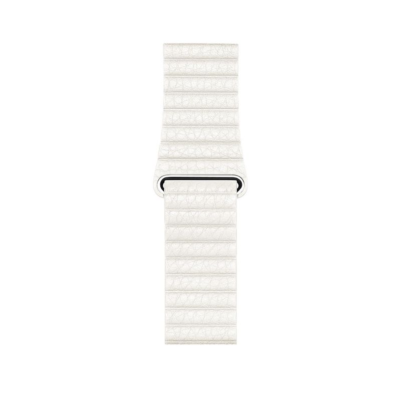 Купить Ремешок oneLounge Leather Loop White для Apple Watch 44mm | 42mm SE | 6 | 5 | 4 | 3 | 2 | 1 OEM по лучшей цене в Украине 🔔 ,  наш интернет - магазин гарантирует качество и быструю доставку вашего заказа 🚀