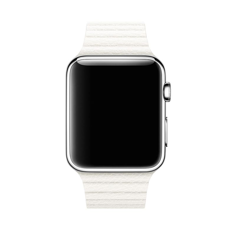 Купити Ремінець oneLounge Leather Loop White для Apple Watch 44mm | 42mm SE| 6 | 5 | 4 | 3 | 2 | 1 OEM за найкращою ціною в Україні 🔔, наш інтернет - магазин гарантує якість і швидку доставку вашого замовлення 🚀