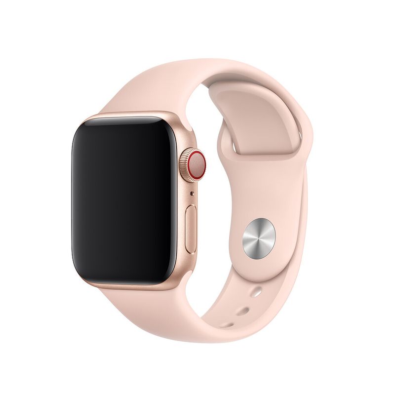 Купить Ремешок Apple Sport Band S | M & M | L Pink Sand (MTP72) для Apple Watch 40mm | 38mm SE | 6 | 5 | 4 | 3 | 2 | 1 по лучшей цене в Украине 🔔 ,  наш интернет - магазин гарантирует качество и быструю доставку вашего заказа 🚀