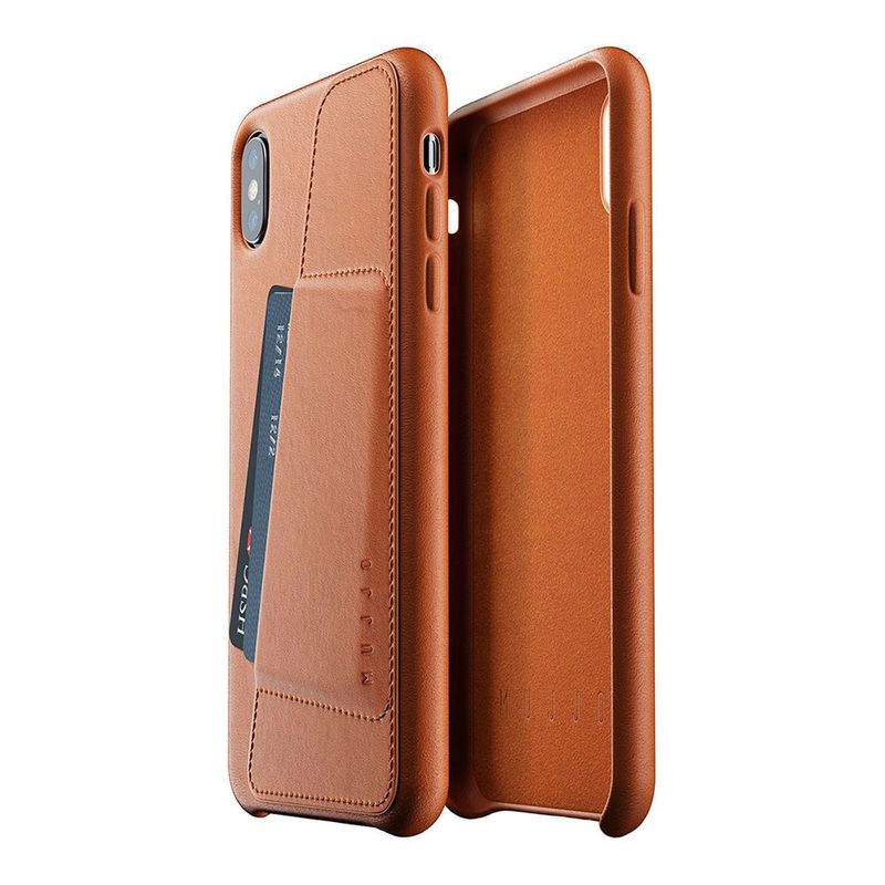 Купить Кожаный чехол с отделением для карт MUJJO Full Leather Wallet Case Tan для iPhone XS Max по лучшей цене в Украине 🔔 ,  наш интернет - магазин гарантирует качество и быструю доставку вашего заказа 🚀