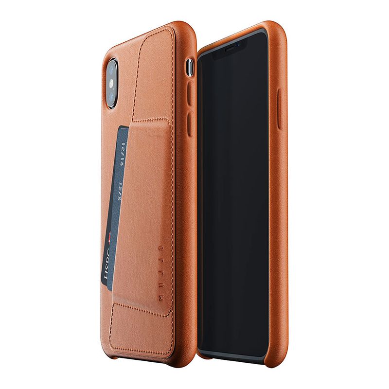 Купить Кожаный чехол с отделением для карт MUJJO Full Leather Wallet Case Tan для iPhone XS Max по лучшей цене в Украине 🔔 ,  наш интернет - магазин гарантирует качество и быструю доставку вашего заказа 🚀