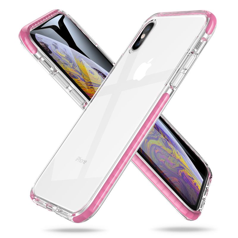 Купить Силиконовый чехол ESR Air-Guard Pink для iPhone XS | X по лучшей цене в Украине 🔔 ,  наш интернет - магазин гарантирует качество и быструю доставку вашего заказа 🚀