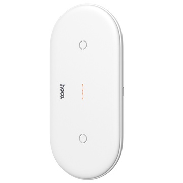 Купити Бездротова зарядка Hoco CW23 2-in-1 White за найкращою ціною в Україні 🔔, наш інтернет - магазин гарантує якість і швидку доставку вашого замовлення 🚀