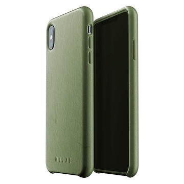 Купить Кожаный чехол MUJJO Full Leather Case Olive для iPhone XS Max по лучшей цене в Украине 🔔 ,  наш интернет - магазин гарантирует качество и быструю доставку вашего заказа 🚀