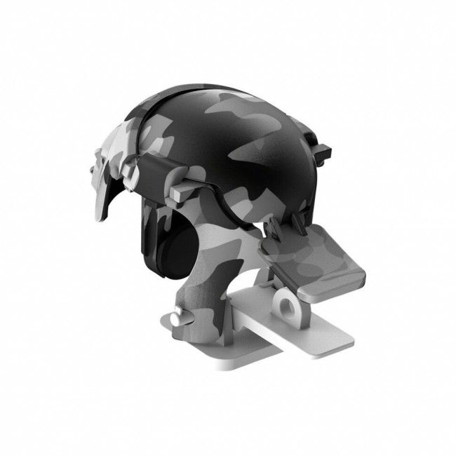 Купить Игровые триггеры для телефона Baseus Level 3 Helmet PUBG Gadget GA03 Camouflage Gray по лучшей цене в Украине 🔔 ,  наш интернет - магазин гарантирует качество и быструю доставку вашего заказа 🚀
