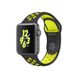 Ремешок oneLounge Nike Sport Band Black | Volt для Apple Watch 42mm | 44mm SE | 6 | 5 | 4 | 3 | 2 | 1 OEM