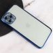 Прозрачный силиконовый чехол глянцевая окантовка Full Camera для Apple iPhone 11 Pro Max (6.5")