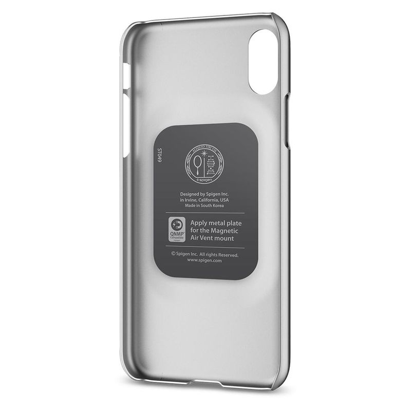 Купить Чехол Spigen Thin Fit Satin Silver для iPhone X | XS по лучшей цене в Украине 🔔 ,  наш интернет - магазин гарантирует качество и быструю доставку вашего заказа 🚀