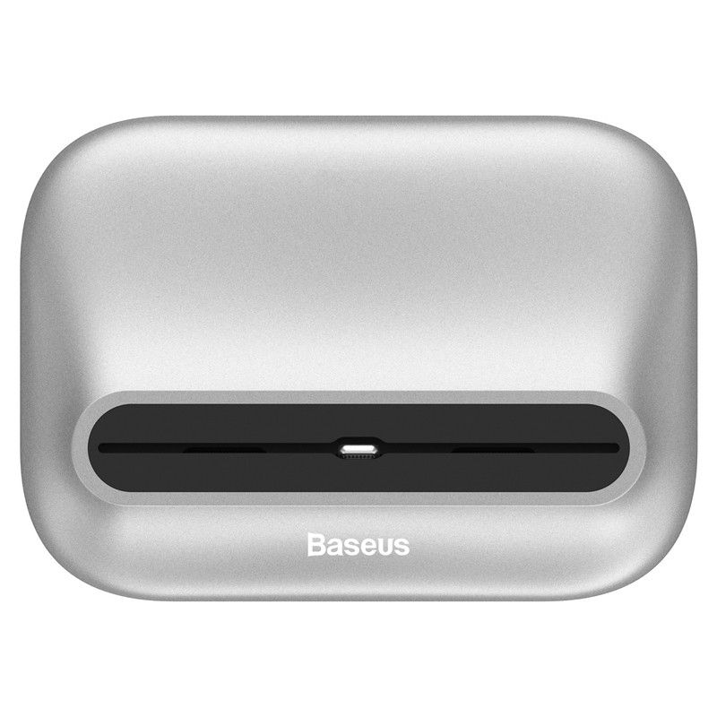 Купити Док-станція Baseus Little Volcano Silver для iPhone за найкращою ціною в Україні 🔔, наш інтернет - магазин гарантує якість і швидку доставку вашого замовлення 🚀