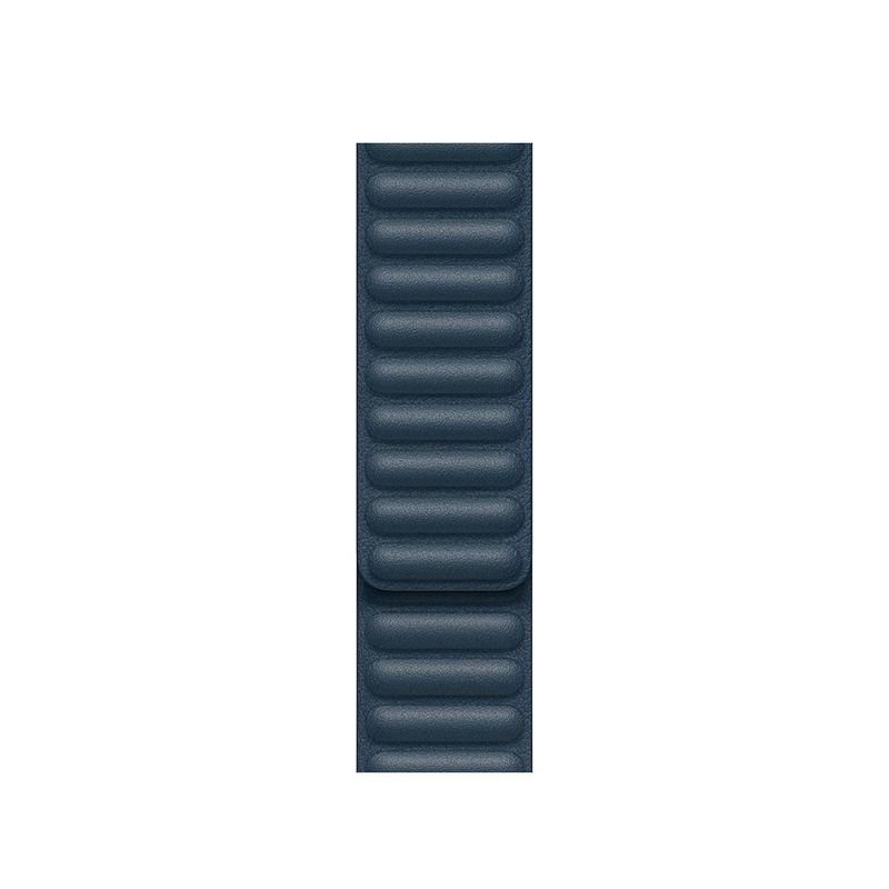 Купить Кожаный ремешок Apple Leather Link Baltic Blue для Apple Watch 44mm (S | M) Series SE | 6 | 5 | 4 (MY9K2) по лучшей цене в Украине 🔔 ,  наш интернет - магазин гарантирует качество и быструю доставку вашего заказа 🚀