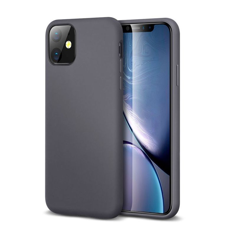 Купить Серый силиконовый чехол ESR Yippee Color Gray для iPhone 11 по лучшей цене в Украине 🔔 ,  наш интернет - магазин гарантирует качество и быструю доставку вашего заказа 🚀