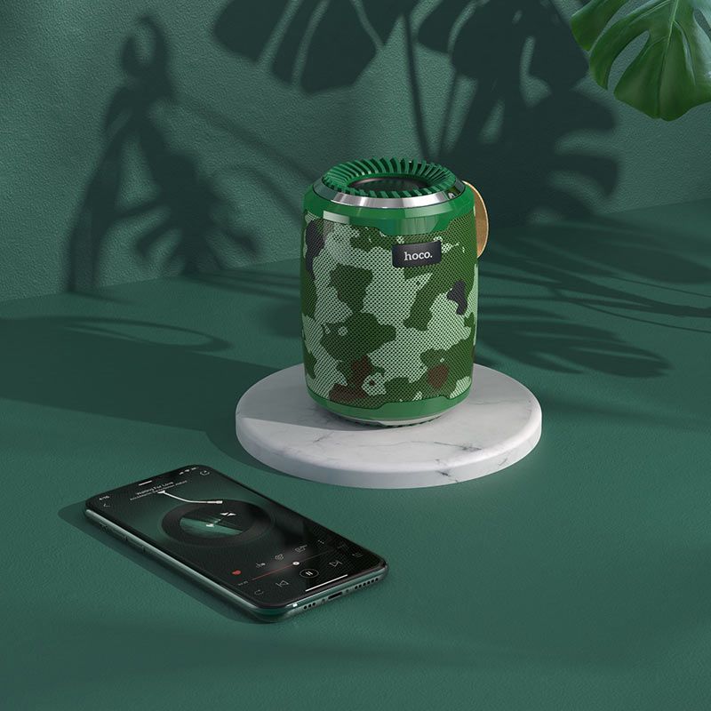 Купить Портативная Bluetooth колонка Hoco BS39 Cool freedom sports Camouflage Green по лучшей цене в Украине 🔔 ,  наш интернет - магазин гарантирует качество и быструю доставку вашего заказа 🚀