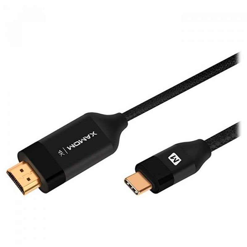 Купить Нейлоновый кабель Momax Elite Link Black USB Type-C to HDMI 2m по лучшей цене в Украине 🔔 ,  наш интернет - магазин гарантирует качество и быструю доставку вашего заказа 🚀