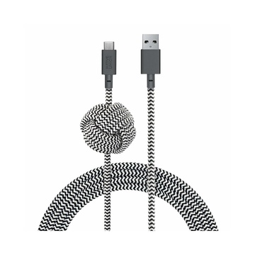 Купить Зарядный кабель Native Union Night Cable USB-A to USB-C Zebra 3m по лучшей цене в Украине 🔔 ,  наш интернет - магазин гарантирует качество и быструю доставку вашего заказа 🚀