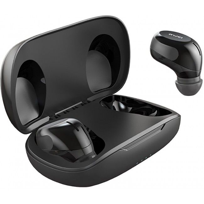 Купити Бездротові Bluetooth навушники Awei T20 TWS Black за найкращою ціною в Україні 🔔, наш інтернет - магазин гарантує якість і швидку доставку вашого замовлення 🚀