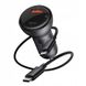 Автомобильное зарядное устройство Baseus Digital Display PPS Dual Quick Charger 45W (+Type-C на Type-C 3A 1m кабель) Black