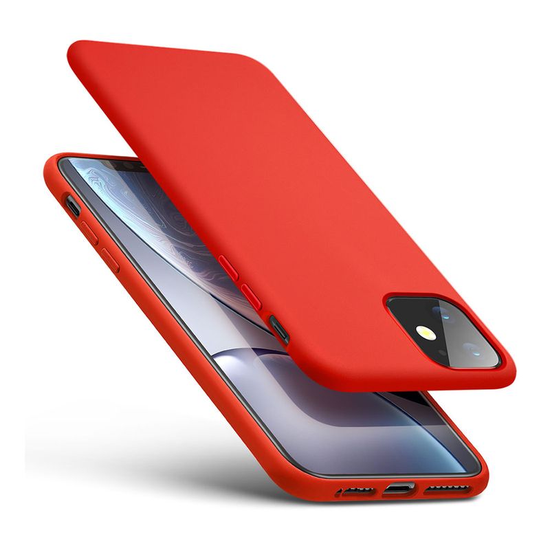 Купити Червоний силіконовий чохол ESR Yippee Color Red для iPhone 11 за найкращою ціною в Україні 🔔, наш інтернет - магазин гарантує якість і швидку доставку вашого замовлення 🚀