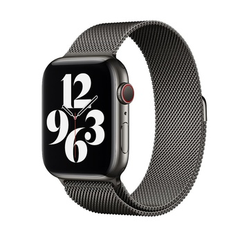 Купити Металевий ремінець Apple Milanese Loop Graphite для Apple Watch 44mm | 42mm SE| 6 | 5 | 4 | 3 | 2 | 1 за найкращою ціною в Україні 🔔, наш інтернет - магазин гарантує якість і швидку доставку вашого замовлення 🚀