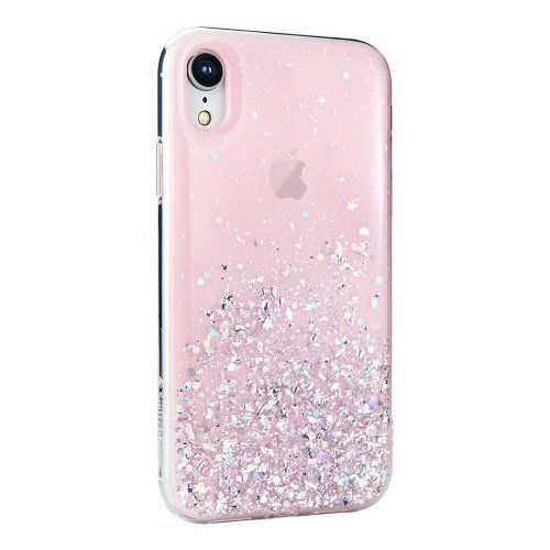 Купить Блестящий чехол Switcheasy Starfield розовый для iPhone XR по лучшей цене в Украине 🔔 ,  наш интернет - магазин гарантирует качество и быструю доставку вашего заказа 🚀