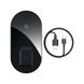 Бездротова зарядка для iPhone | AirPods | Samsung Baseus Simple 2-in-1 Pro Edition Black