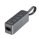 Хаб Baseus Steel Cannon Series USB A to USB3.0*3+RJ45 сірий