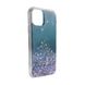 Чохол з блискітками SwitchEasy Starfield Crystal синій для iPhone Pro 11