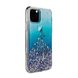 Чохол з блискітками SwitchEasy Starfield Crystal синій для iPhone Pro 11