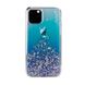 Чехол с блестками SwitchEasy Starfield Crystal синий для iPhone 11 Pro