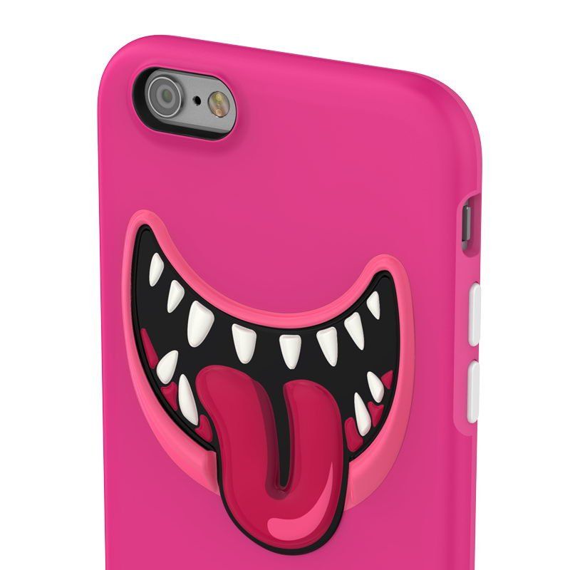 Купить 3D чехол с рисунком SwitchEasy Monster розовый для iPhone 6/6S по лучшей цене в Украине 🔔 ,  наш интернет - магазин гарантирует качество и быструю доставку вашего заказа 🚀