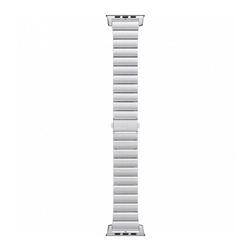 Купить Металлический ремешок Nomad Steel Band Silver для Apple Watch 42mm | 44mm SE | 6 | 5 | 4 | 3 | 2 | 1 по лучшей цене в Украине 🔔 ,  наш интернет - магазин гарантирует качество и быструю доставку вашего заказа 🚀
