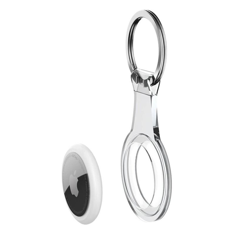 Силиконовый брелок с кольцом iLoungeMax Silicone Case Transparent для AirTag