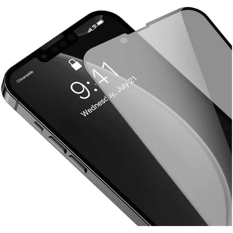 Защитное стекло-антишпион Baseus Full Glass 0.3mm для iPhone 13 | 13 Pro (2 шт.)