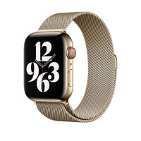 Купить Металический ремешок Apple Milanese Loop Gold для Apple Watch 44mm | 42mm SE | 6 | 5 | 4 | 3 | 2 | 1 (MYAP2) по лучшей цене в Украине 🔔 ,  наш интернет - магазин гарантирует качество и быструю доставку вашего заказа 🚀