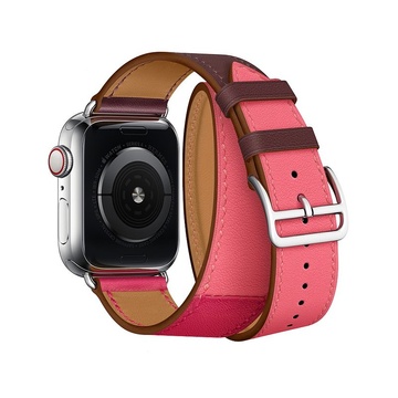 Купить Ремешок Coteetci W36 Long бордовый + розовый для Apple Watch 42mm/44mm по лучшей цене в Украине 🔔 ,  наш интернет - магазин гарантирует качество и быструю доставку вашего заказа 🚀