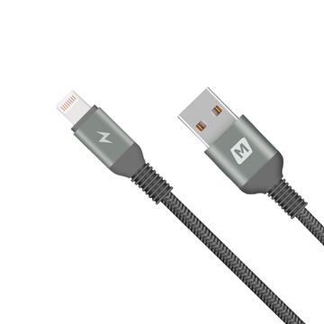 Купить Нейлоновый кабель Momax Elite Link Triple-Braided Black Lightning to USB 1.2m (MFI) по лучшей цене в Украине 🔔 ,  наш интернет - магазин гарантирует качество и быструю доставку вашего заказа 🚀