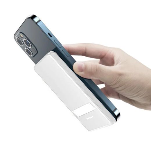 Купити Зовнішній акумулятор з бездротовою зарядкою oneLounge MagSafe Wireless Charger Power Bank 5000mAh White (з підтримкою анімації) за найкращою ціною в Україні 🔔, наш інтернет - магазин гарантує якість і швидку доставку вашого замовлення 🚀