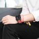 Ремешок Coteetci W36 Long бордовый + розовый для Apple Watch 42mm/44mm