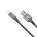 Нейлоновый кабель Momax Elite Link Triple-Braided Black Lightning to USB 1.2m (MFI)