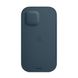 Кожаный чехол-бумажник iLoungeMax Leather Sleeve with MagSafe Baltic Blue для iPhone 12 mini OEM