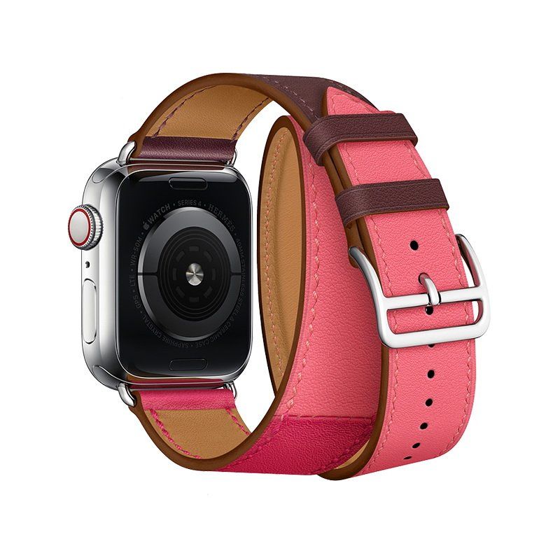 Купить Ремешок Coteetci W36 Long бордовый + розовый для Apple Watch 42mm/44mm по лучшей цене в Украине 🔔 ,  наш интернет - магазин гарантирует качество и быструю доставку вашего заказа 🚀