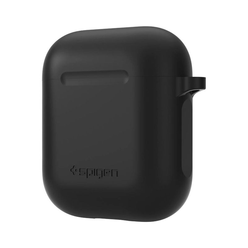 Купить Силиконовый чехол с карабином Spigen Silicone Case Black для Apple AirPods по лучшей цене в Украине 🔔 ,  наш интернет - магазин гарантирует качество и быструю доставку вашего заказа 🚀