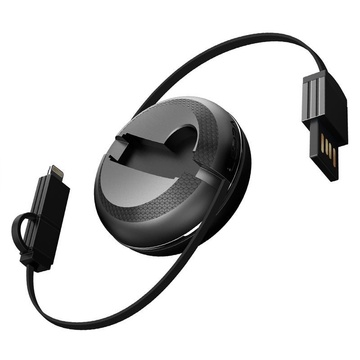 Купить Lightning + Micro-USB кабель iWalk Cobra черный по лучшей цене в Украине 🔔 ,  наш интернет - магазин гарантирует качество и быструю доставку вашего заказа 🚀