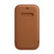 Кожаный чехол-бумажник iLoungeMax Leather Sleeve with MagSafe Saddle Brown для iPhone 12 mini OEM