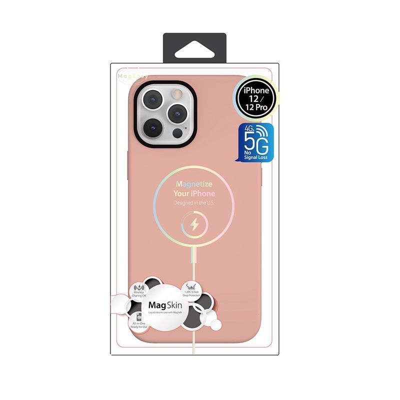 Купить Чехол с поддержкой MagSafe Switcheasy MagSkin розовый для iPhone 12/12 Pro по лучшей цене в Украине 🔔 ,  наш интернет - магазин гарантирует качество и быструю доставку вашего заказа 🚀